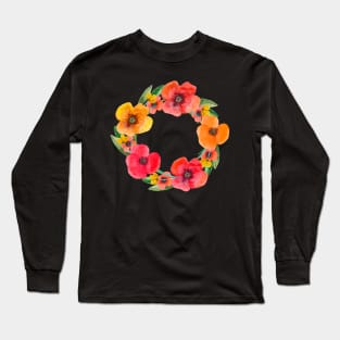 flower wreath Long Sleeve T-Shirt